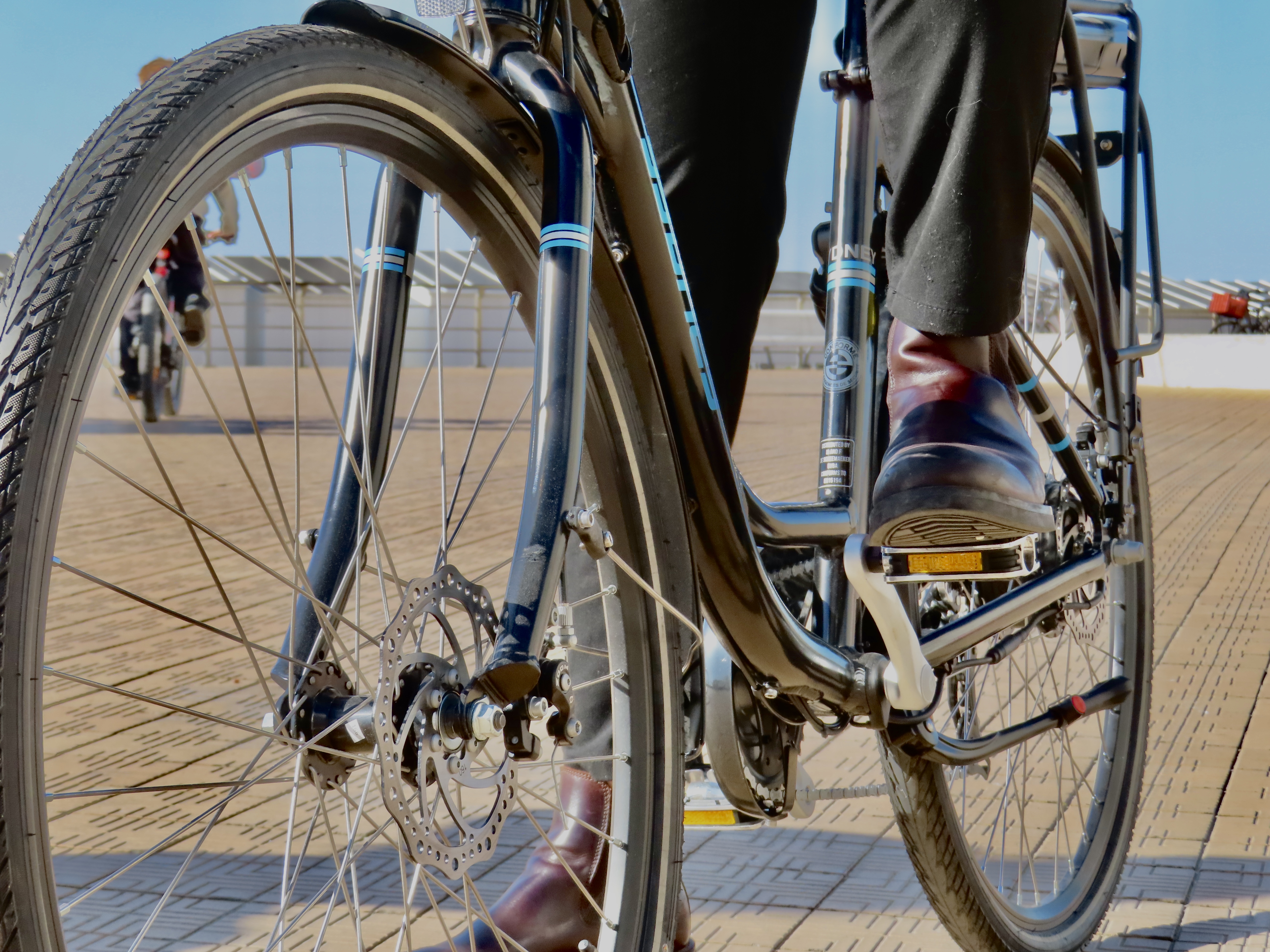 Fietsen aan zee